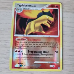 TYPHLOSION 16/123 POKEMON CARD (MYSTERIOUS TREASURES SET) REVERSE HOLO - Image 2
