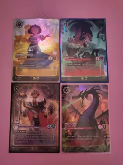 Disney Lorcana - Set Champion Promos - 4x Enchanted Card Bundle - Image 1