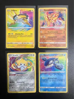 Pokemon ( 4 Amazing Rare Rainbow Card Lot ) - Image 1