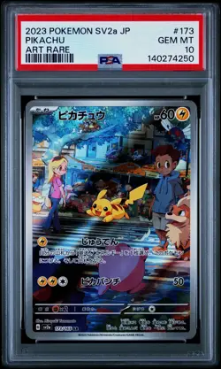 PSA 10 GEM MINT Pikachu 173/165 AR 151 Japanese Pokemon Card - Image 1