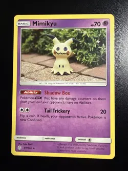 Mimikyu 96/236 Uncommon Cosmic Eclipse Pokemon Card - Image 1