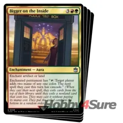 Bigger On The Inside X4 M/NM Magic MTG Universes Beyond: Doctor Who - Image 1