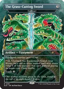 The Grass-Cutting Sword Sunforger | MTG Secret Lair SLD Stan Sakai NM M - Image 1