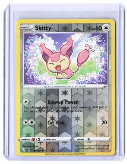 Skitty 141/189 Common Darkness Ablaze Pokemon Reverse Holo Near Mint - Image 1