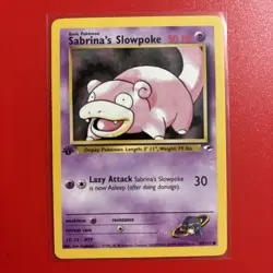 2000 Pokemon Game 1st Edition Gym Challenge Sabrina's Slowpoke #95 - Image 1