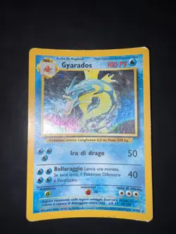 Pokemon Gyarados 6/102 Rara Holo | Set Base Italiano Vintage - Image 1