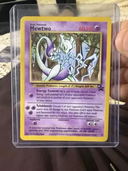 Pokemon TCG Mewtwo Black Star Promo 12 Vintage - Image 1