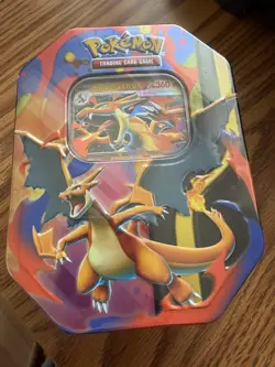 Pokemon TINS (3x) Mega Charizard Y ex Tin BRAND NEW Factory Sealed Tin Box - Image 3