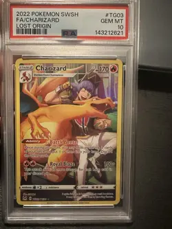 CHARIZARD PSA 10 2022 POKEMON SWORD & SHIELD LOST ORIGIN #TG03/TG30 FULL ART - Image 1
