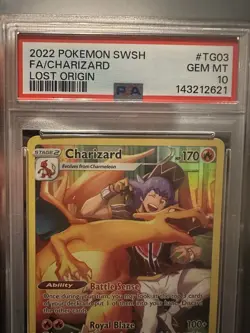 CHARIZARD PSA 10 2022 POKEMON SWORD & SHIELD LOST ORIGIN #TG03/TG30 FULL ART - Image 2