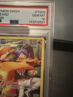 CHARIZARD PSA 10 2022 POKEMON SWORD & SHIELD LOST ORIGIN #TG03/TG30 FULL ART - Image 3