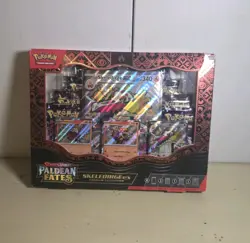 Pokemon TCG Paldean Fates Skeledirge EX Premium Collection Sealed Rip In Corner - Image 1