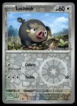 Lechonk (Pokemon Center Exclusive) 155/198 Scarlet & Violet Pokemon - Image 1