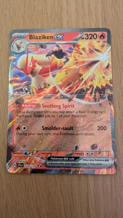Pokemon TCG Journey Together - Blaziken ex 024/159 Double Rare Holo MINT - Image 1