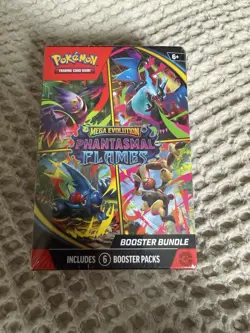 Pokemon TCG Mega Evolution Phantasmal Flames Booster Bundle Sealed - Image 1