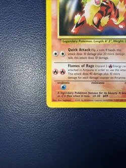 Pokemon Arcanine Black Star Promo #6 WOTC - Image 4