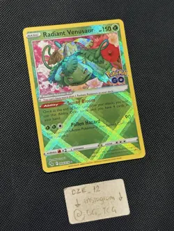 Pokemon Go - Radiant Venusaur - 004/078 - Radiant Holo - MINT - Image 3