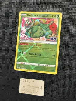 Pokemon Go - Radiant Venusaur - 004/078 - Radiant Holo - MINT - Image 4