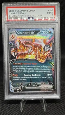 Pokemon TCG Charizard EX SVP 196 Promo Card Charizard Special Collection - Image 1