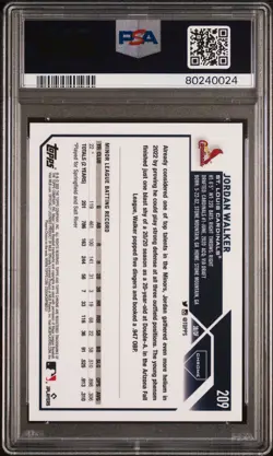 2023 TOPPS CHROME #209 JORDAN WALKER BLUE REFRACTOR /150 PSA 10 ROOKIE CARD RC - Image 2