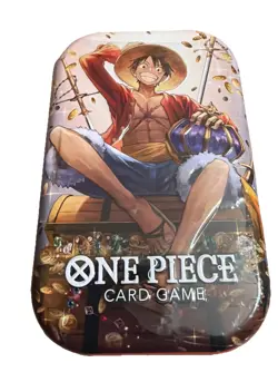 One Piece Tin Pack Set Vol. 2 Factory Sealed - Monkey D. Luffy Tin - OP-13 - Image 1