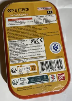 One Piece Tin Pack Set Vol. 2 - Monkey.D.Luffy One Piece TCG Sealed - Image 2