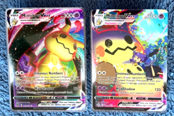 Mimikyu VMAX HP300 TG17 / TG30 + HP300 69 / 172 - ACRYLIC Custom Art Cards - DIY - Image 1