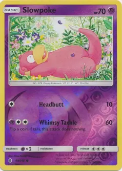 Slowpoke 48/145 Reverse Holo Guardians Rising Pokemon Card NM - Image 1