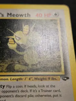 Giovanni's Meowth Uncommon Gym Challenge 43/132 LP - Image 3