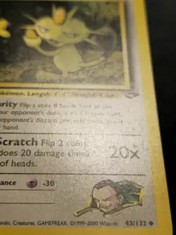 Giovanni's Meowth Uncommon Gym Challenge 43/132 LP - Image 5