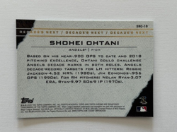 2020 Topps Chrome Shohei Ohtani Decade's Next DNC-18 Los Angeles Angels Dodgers - Image 2