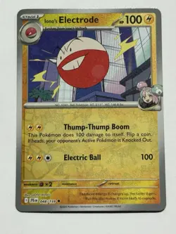 Iono's Electrode 048/159 Reverse Holo Journey Together JTG Pokemon Card NM - Image 1