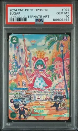 Sugar PSA 10 One Piece English Card OP04-024 Alternate Art 2024 - Image 1