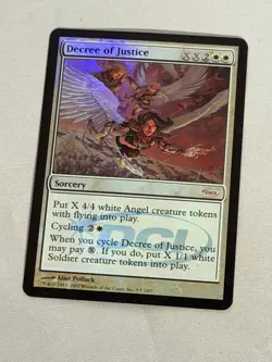 MTG FOIL Decree of Justice Judge Promo Magic the Gathering - Image 1