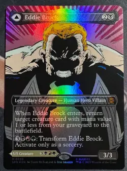 MTG EDDIE BROCK / VENOM Borderless Foil #233 * Mythic * NM - Image 1