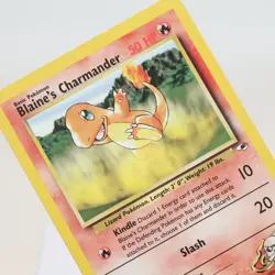 Pokemon TCG - Blaine's Charmander 61/132 Gym Heroes Common WOTC - EXC - Image 1