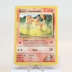 Pokemon TCG - Blaine's Charmander 61/132 Gym Heroes Common WOTC - EXC - Image 2