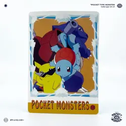 POCKET MONSTERS N°47 Vintage Vending Machine Sticker HOLO PRISM Carte Pokemon - Image 3