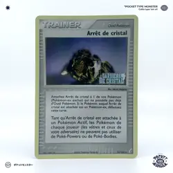 ARRET DE CRISTAL 74/100 Ex Gardiens de Cristal HOLO STAMPED VF FR Carte Pokemon - Image 2
