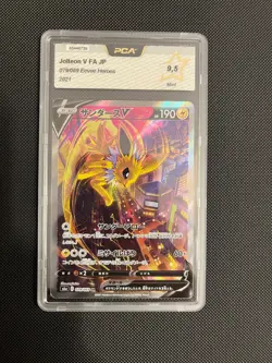 Carte Pokemon Jolteon V Holo SR alt 079/069 S6a Eevee Heroes Jap JP PCA 9,5 - Image 1