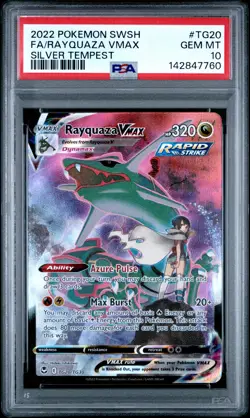 RAYQUAZA VMAX TG20/TG30 PSA 10 SILVER TEMPEST POKEMON ENGLISH - Image 1