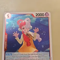 One Piece Uta (OP09-002/229) OP09 Emperors in the New World NM FOIL CCG - Image 3