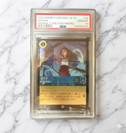 PSA 10 Disney Lorcana Moana Adventurer of Land and Sea 26/P2 Promo Japanese - Image 1