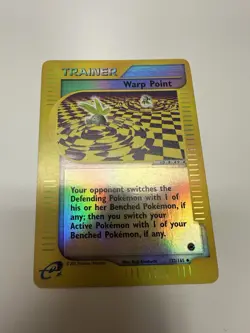 Pokemon TCG Card English Expedition Base Set Warp Point 152/165 Holo Reverse LP - Image 2