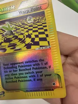 Pokemon TCG Card English Expedition Base Set Warp Point 152/165 Holo Reverse LP - Image 5