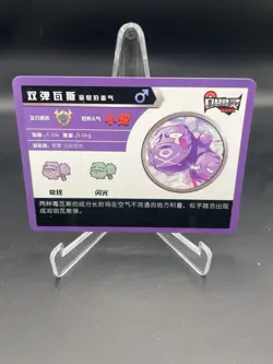 Weezing SR – Pokemon Chinese Fan Art Holo Rare Custom Card NM - Image 2