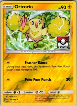 Oricorio - (Pokemon League) Promo League & Championship Cards 046/145 - Image 1