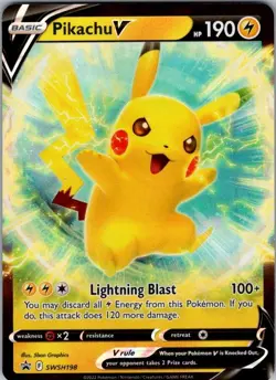 Pikachu V Promo SWSH: Sword & Shield Promo Cards SWSH198 - Image 1