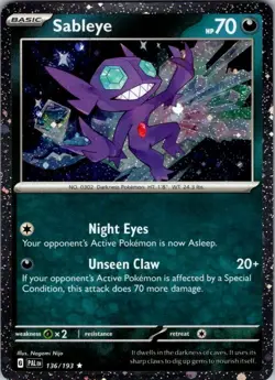 Sableye (Cosmos Holo) Rare Miscellaneous Cards & Products 136/193 - Image 1