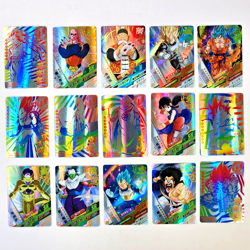 Dragon Ball Heroes CCG Lot: 15 Cards Legendary Rare SR SSR Rainbow Foil Mint - Image 1